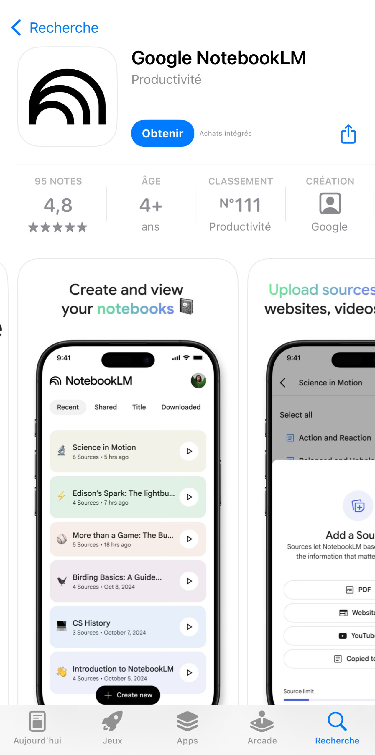Ios Google NotebookLm App Store
